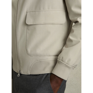 REISS RUFUS Zip Through Funnel Neck Jacket